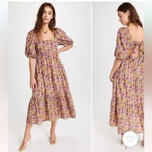 Minkpink Yasamin Tiered midi dress